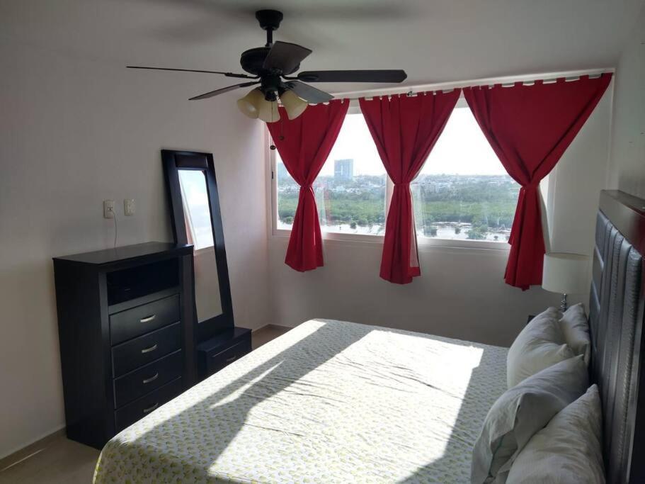 Hermoso Condo De 2 Habitaciones Frente Al Caribe Κανκούν Εξωτερικό φωτογραφία