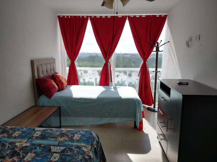 Hermoso Condo De 2 Habitaciones Frente Al Caribe Κανκούν Εξωτερικό φωτογραφία